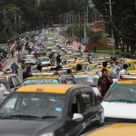 यातायात व्यवसायीको आन्दोलनले काठमाडौंको ट्राफिक अस्तव्यस्त